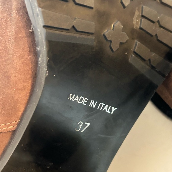 Barbara Barbieri  Made in Italy Chelsea Leather Suede Ankle Booties Size Eu 37 - Picture 10 of 12